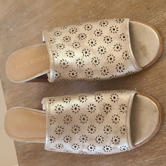 Jack Rogers Metallic Ronnie Mules in size 9 - Picture 2 of 8